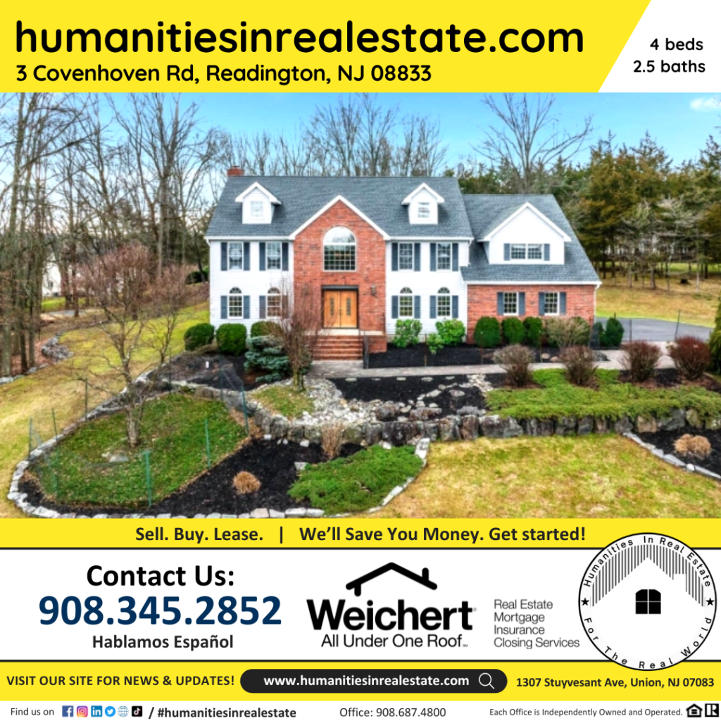 New Jersey Homes For Sale 3 Covenhoven Rd, Readington, NJ 08833