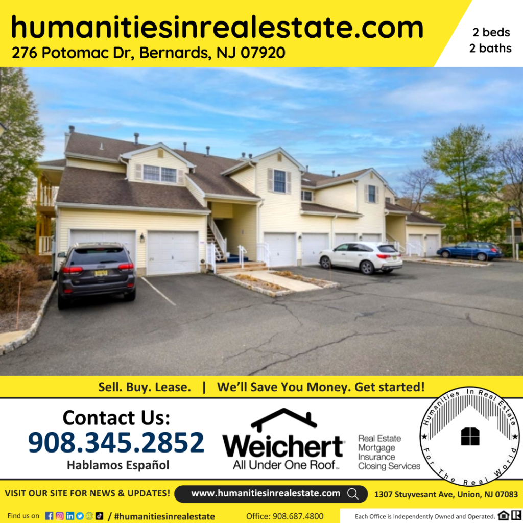 New Jersey Homes For Sale 276 Potomac Dr, Basking Ridge, NJ 07920