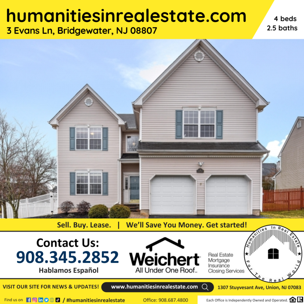 New Jersey Homes For Sale 3 EVANS LANE, Bridgewater, NJ 08807