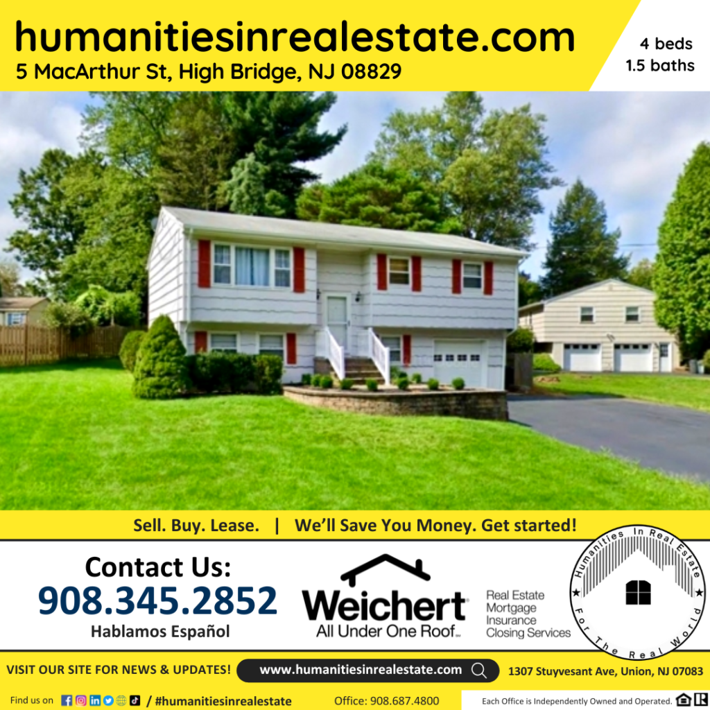 New Jersey Homes For Sale 5 MacArthur St, High Bridge, NJ 08829