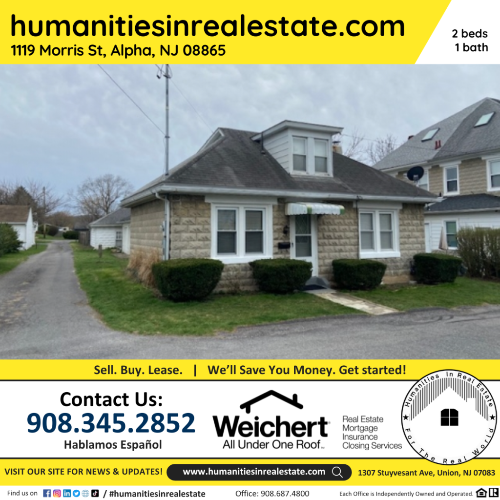 New Jersey Homes For Sale 1119 Morris St, Alpha, NJ 08865