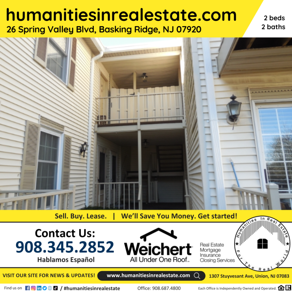 New Jersey Homes For Sale 26 Spring Valley Blvd, Basking Ridge, NJ 07920