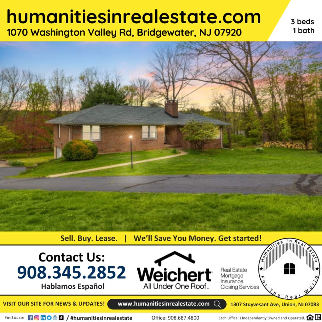 New Jersey Homes For Sale 1070 Washington Valley Rd, Bridgewater, NJ 07920