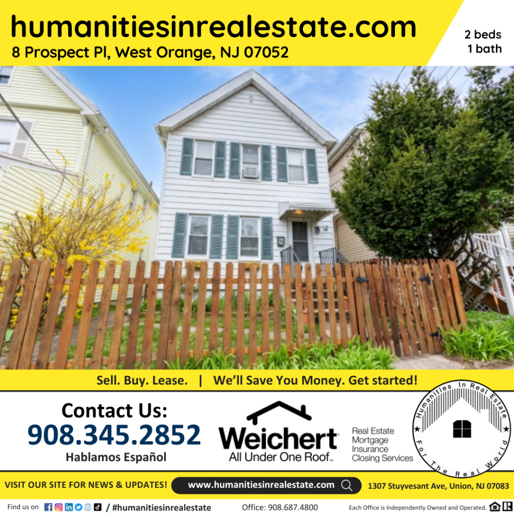 New Jersey Homes For Sale 8 Prospect Pl, West Orange, NJ 07052