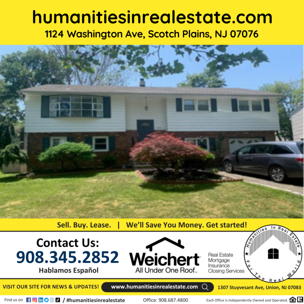 New Jersey Homes For Sale 1124 Washington Ave, Scotch Plains, NJ 07076