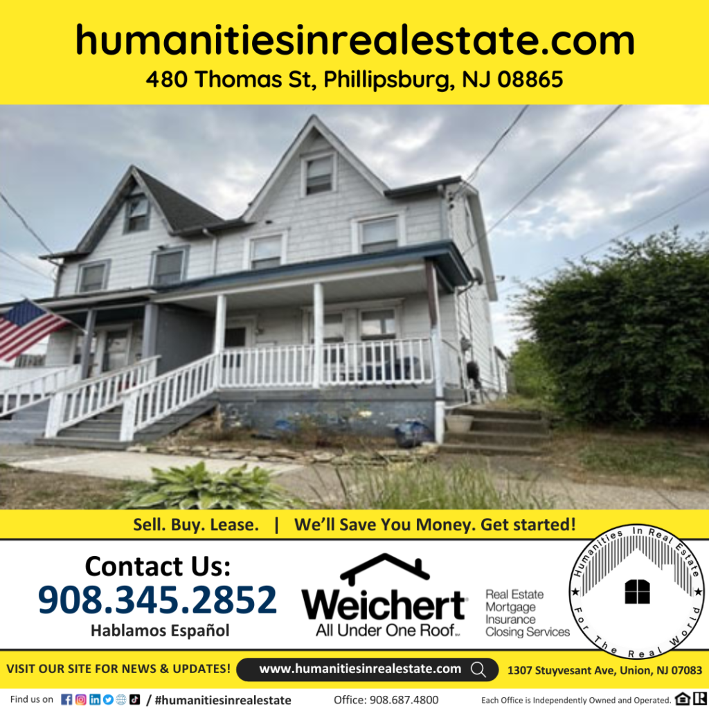 New Jersey Homes For Sale 480 Thomas St, Phillipsburg, NJ 08865