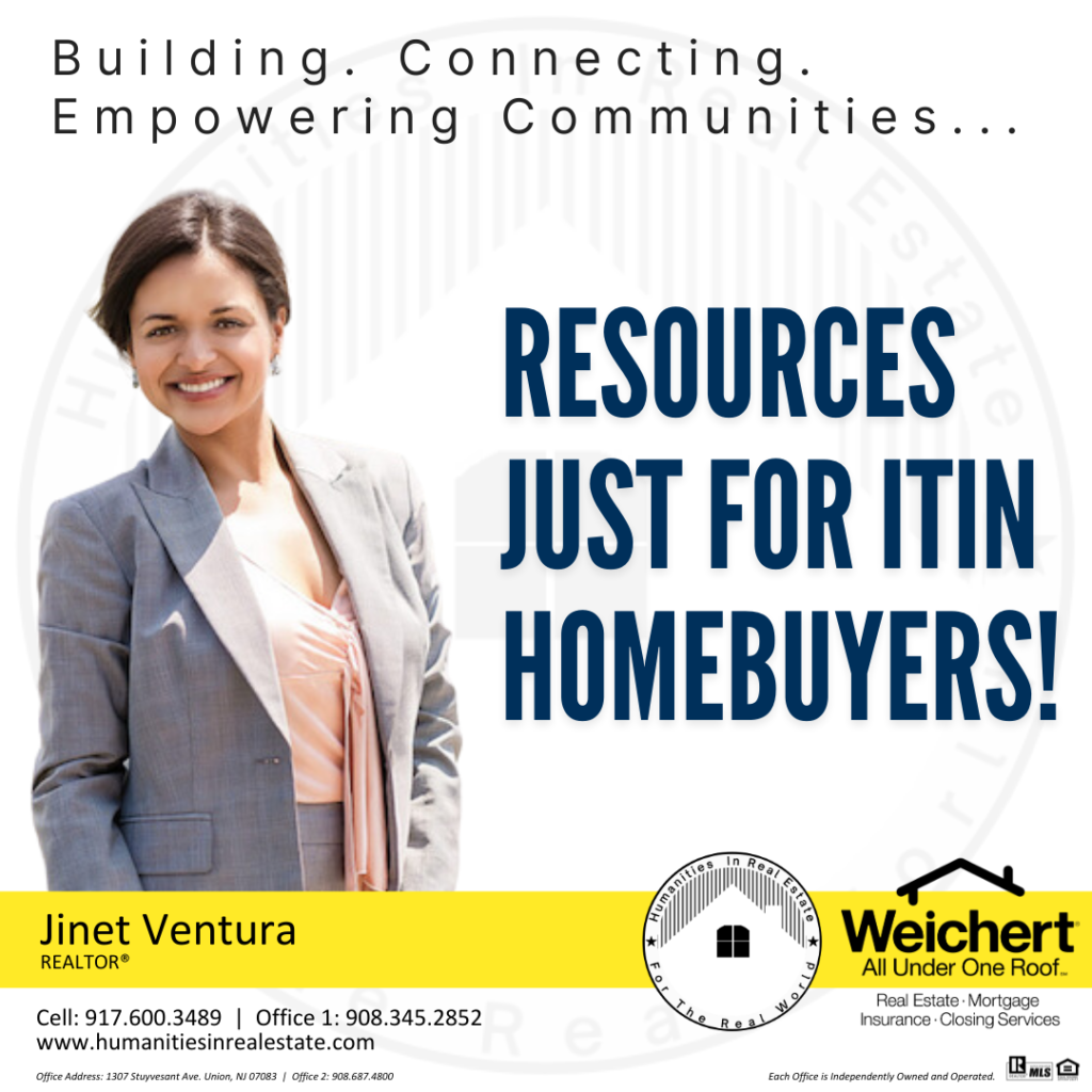 RESOURCES JUST FOR ITIN HOMEBUYERS