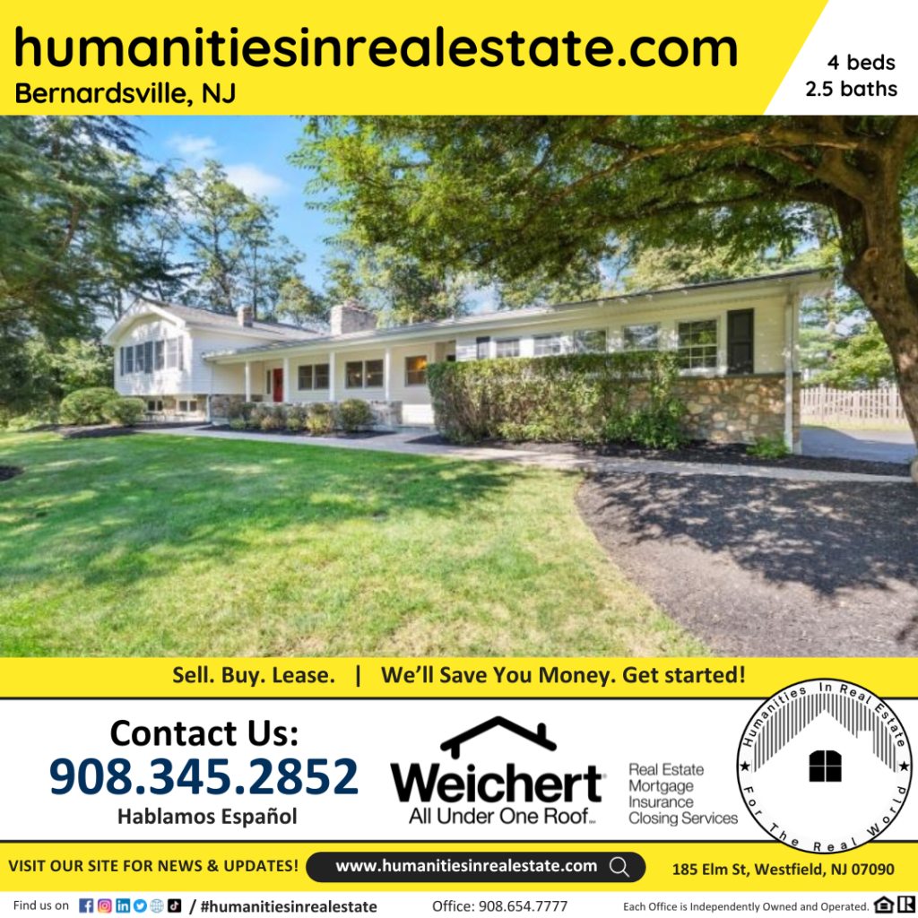 New Jersey Homes For Sale 8 Rolling Hill Road Bernardsville NJ